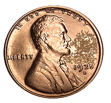 Wheat penny coin - 1925 d wheat penny value and error