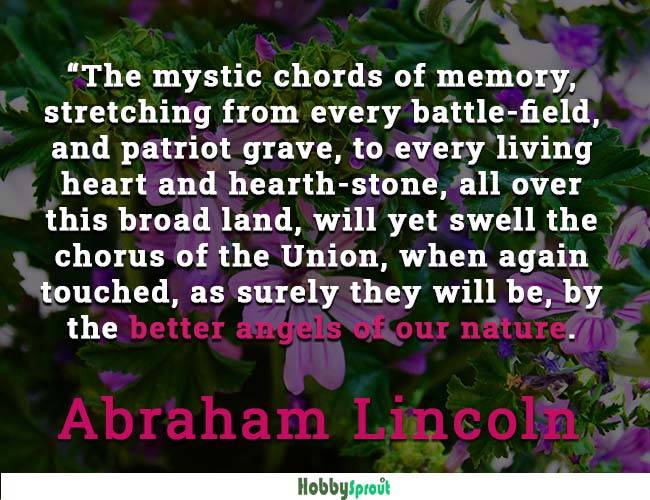 Abraham Lincoln Quotes - hobbysprout.com