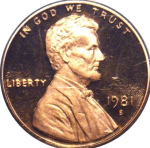 Lincoln penny - 1981 s Lincoln penny proof value and error