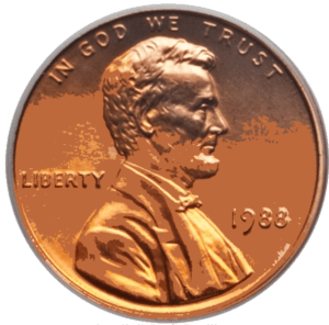 Lincoln penny - 1988 Lincoln penny value and error