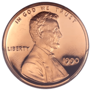 Lincoln penny - 1990 Lincoln penny value and error