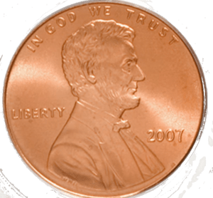 Lincoln penny - 2007 Lincoln penny value and error