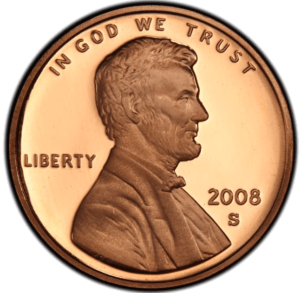 Lincoln penny - 2008 s Lincoln penny value and error