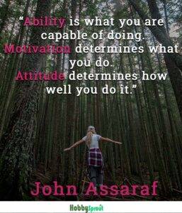 John Assaraf Quotes on Ability and Attitude - Hobby Sprout