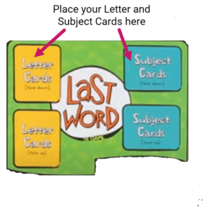 Last Word - Letter and Subject Card Placement