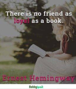 Woman reading a book - Ernest Hemingway Quotes on Writing