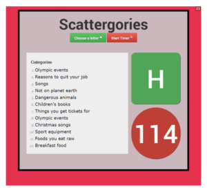 eslkidsgames - A site to play scattergories online