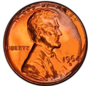 Lincoln Penny - 1964 D Lincoln Penny value and error