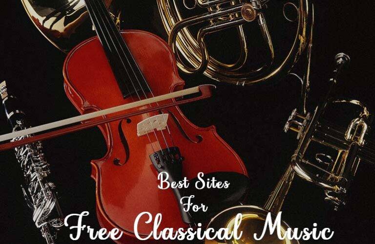 Picture of Voilin and other musical Instruments - Best Sites For Free Classical Music Downloads