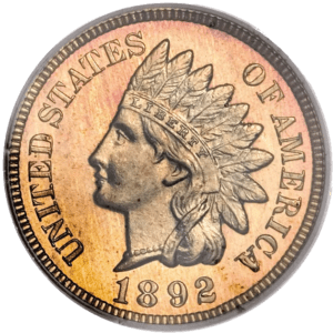 1892 Indian Head Penny proof