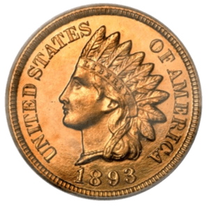 1893 Indian Head Penny proof