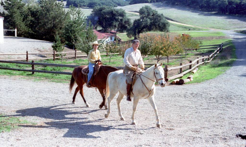 Ronald Reagan Horse Riding