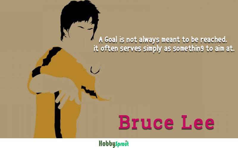 Bruce Lee Quotes -Inspirational Bruce Lee Quote on goals