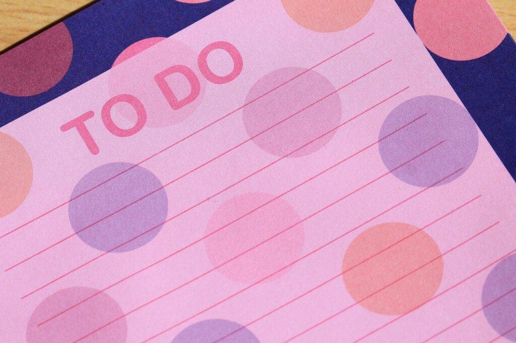 A To Do List - Time Management Strategy