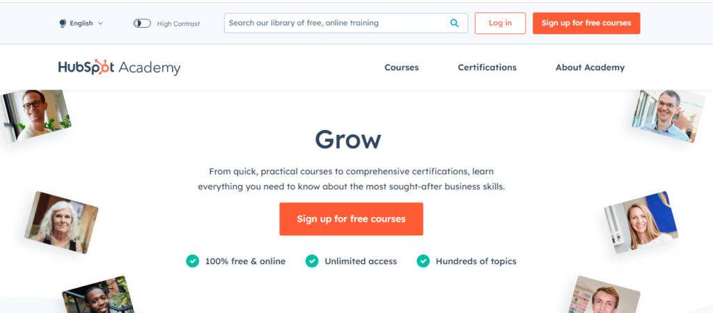 HubSpot Academy - Useful Website To Learn New Things